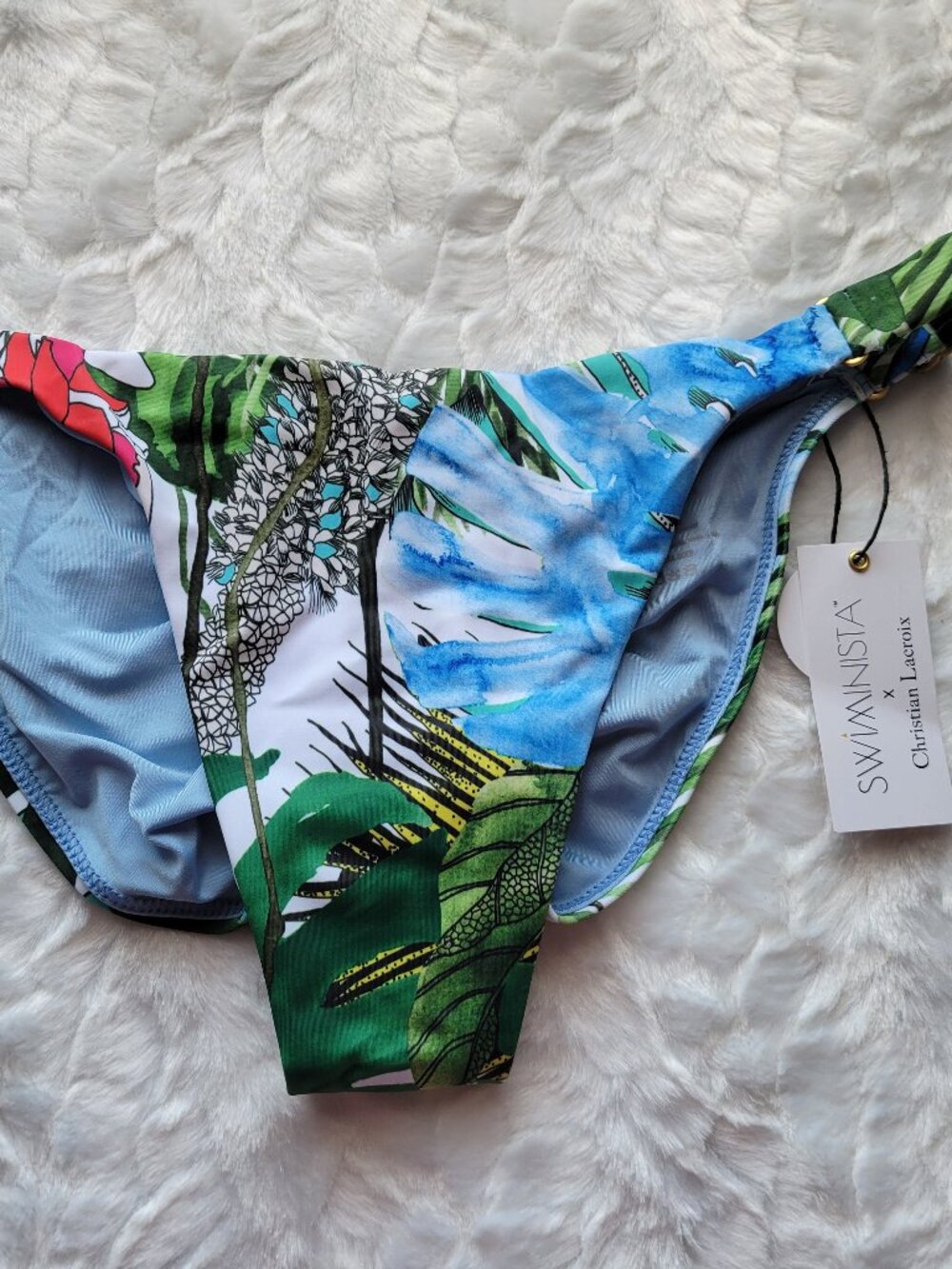 Swiminista Bikini Bottom Women's Large Swim Wise Jardin Christian Lacroix NWT